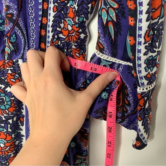 Pura Emocag bohemian print long sleeve pocket romper - Picture 15 of 15